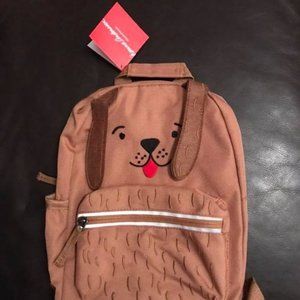 NEW Hanna Andersson Brown Puppy Small Backpack